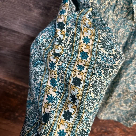 RAGA by Anthropology Blue White Sleeveless Romper - Picture 2 of 8